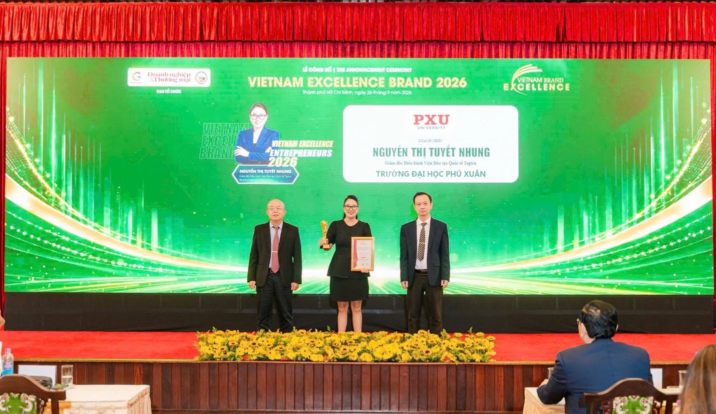 Bà Nguyễn Thị Tuyết Nhung, Giám đốc Điều hành Viện Đào tạo Quốc tế Topica, Trường Đại học Phú Xuân: Nhà lãnh đạo tiên phong đổi mới sáng tạo, kiến tạo những giá trị bền vững cho giáo dục.